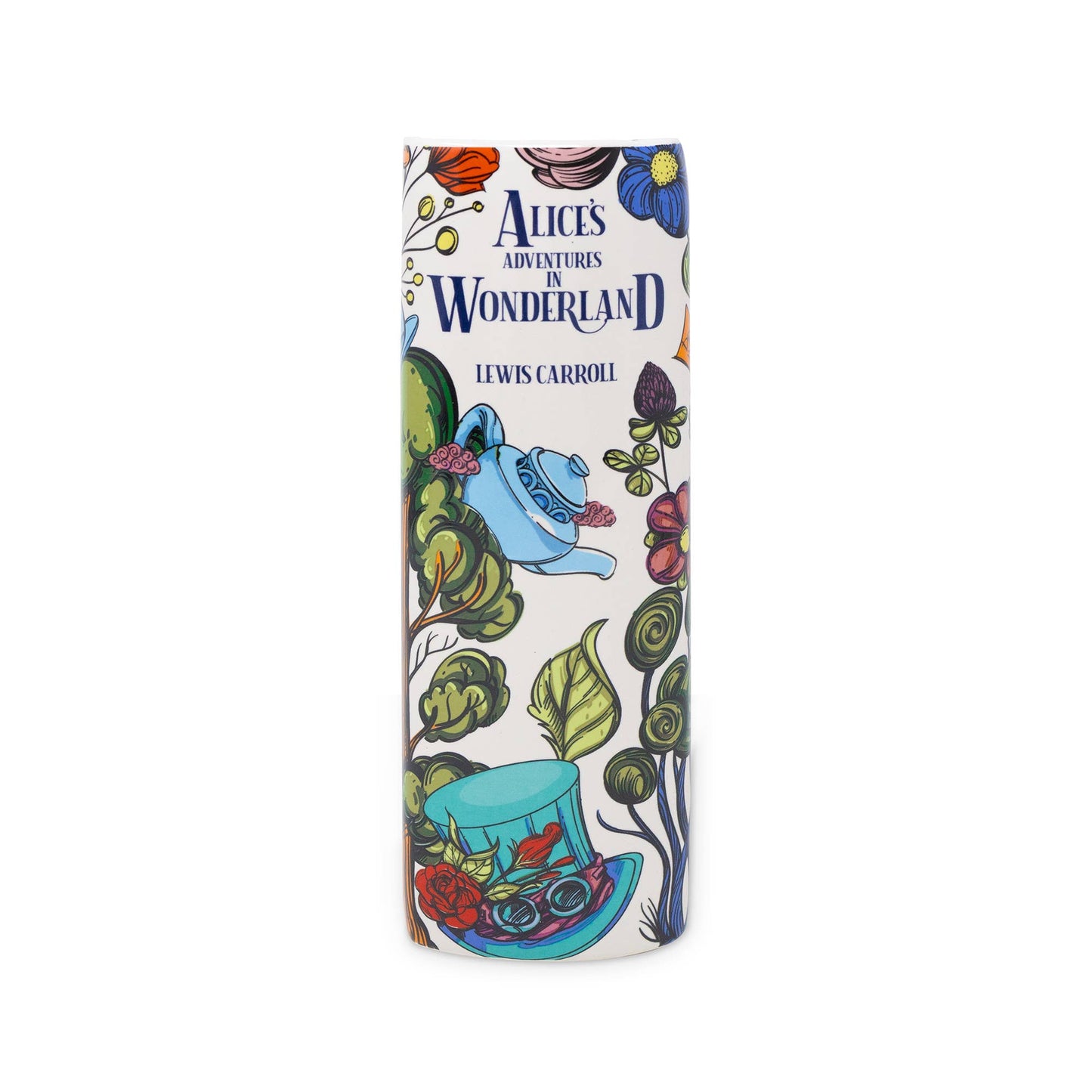 Large Book Vase - Alice in Wonderland - Floral Nonsense