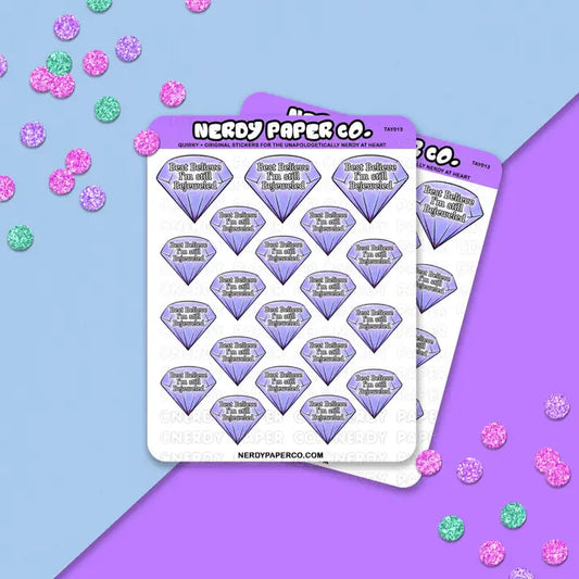 Bejeweled - Hand Drawn Vinyl Sticker Sheet