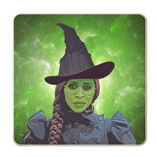 Coasters 'Green Witch' by DOLLY WOLFE - Wicked