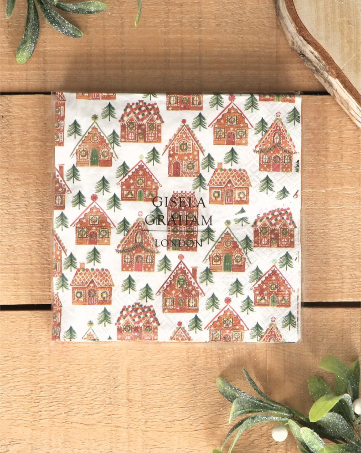 Paper Napkins - Gingerbread House