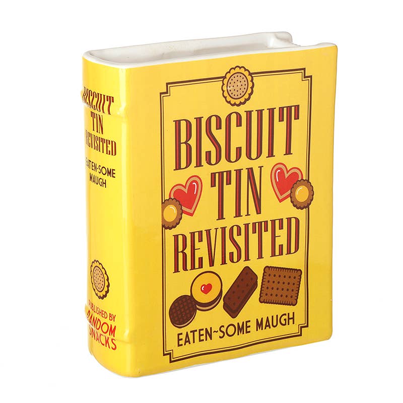 Biscuit Tin Revisited - Ceramic Biscuit Tin Cookbook Vase