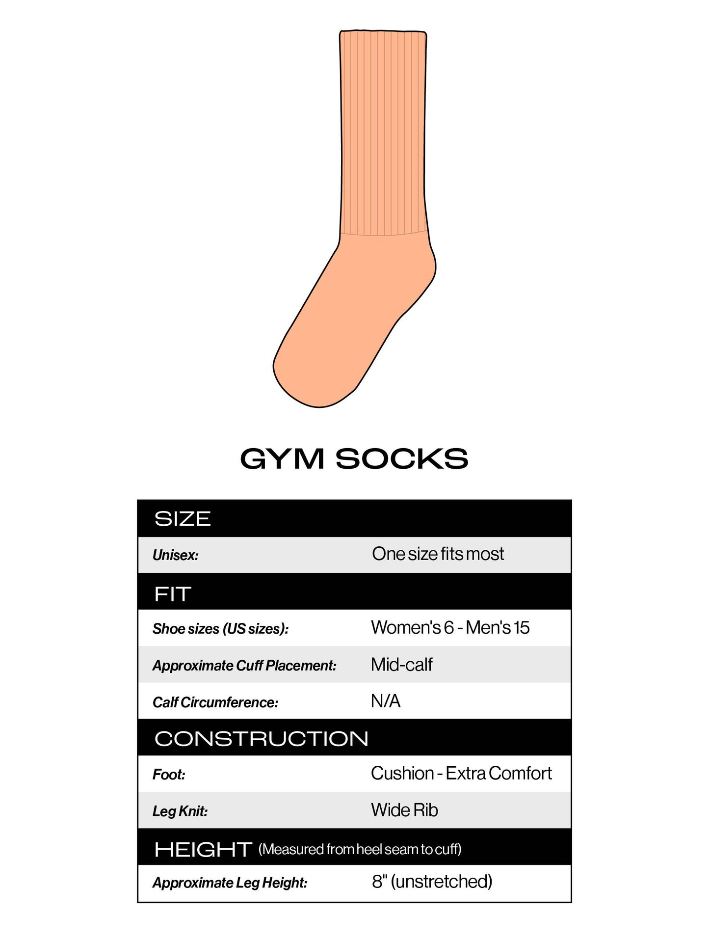 Cats Don't Give A Fuck - Gym Crew Socks
