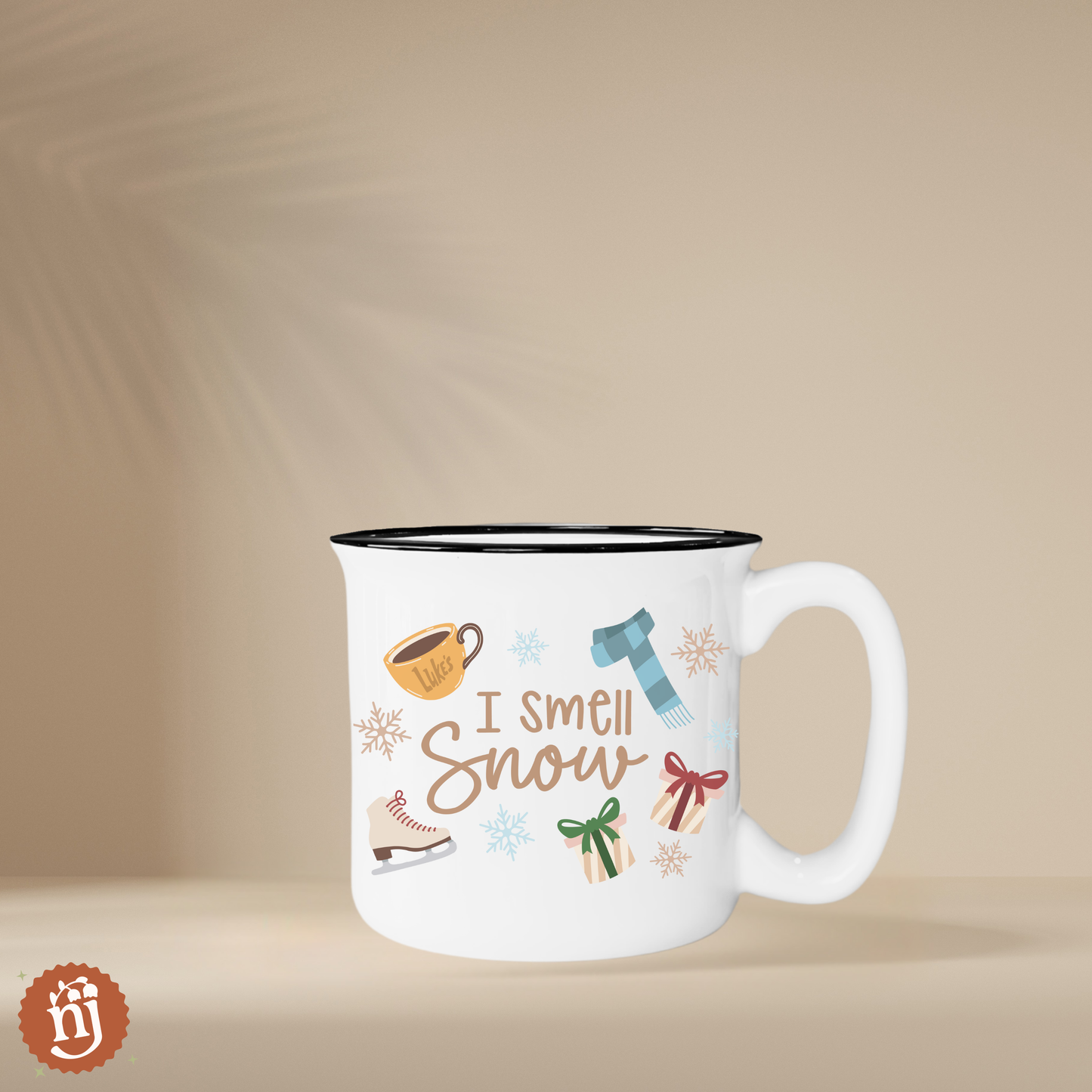 PREORDER - Gilmore Girls Inspired "I Smell Snow" Ceramic Campfire Mug
