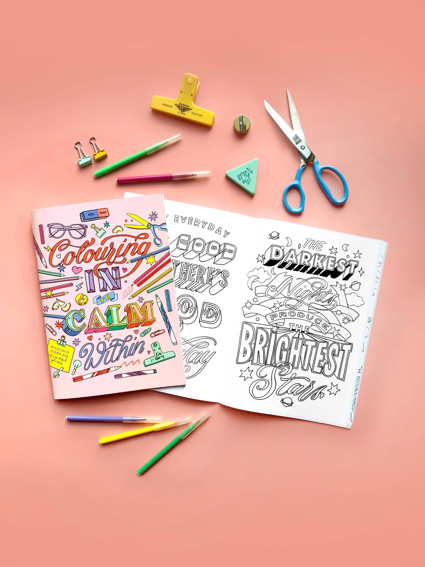 Colouring In To Calm Within book A4 Coloring In Book