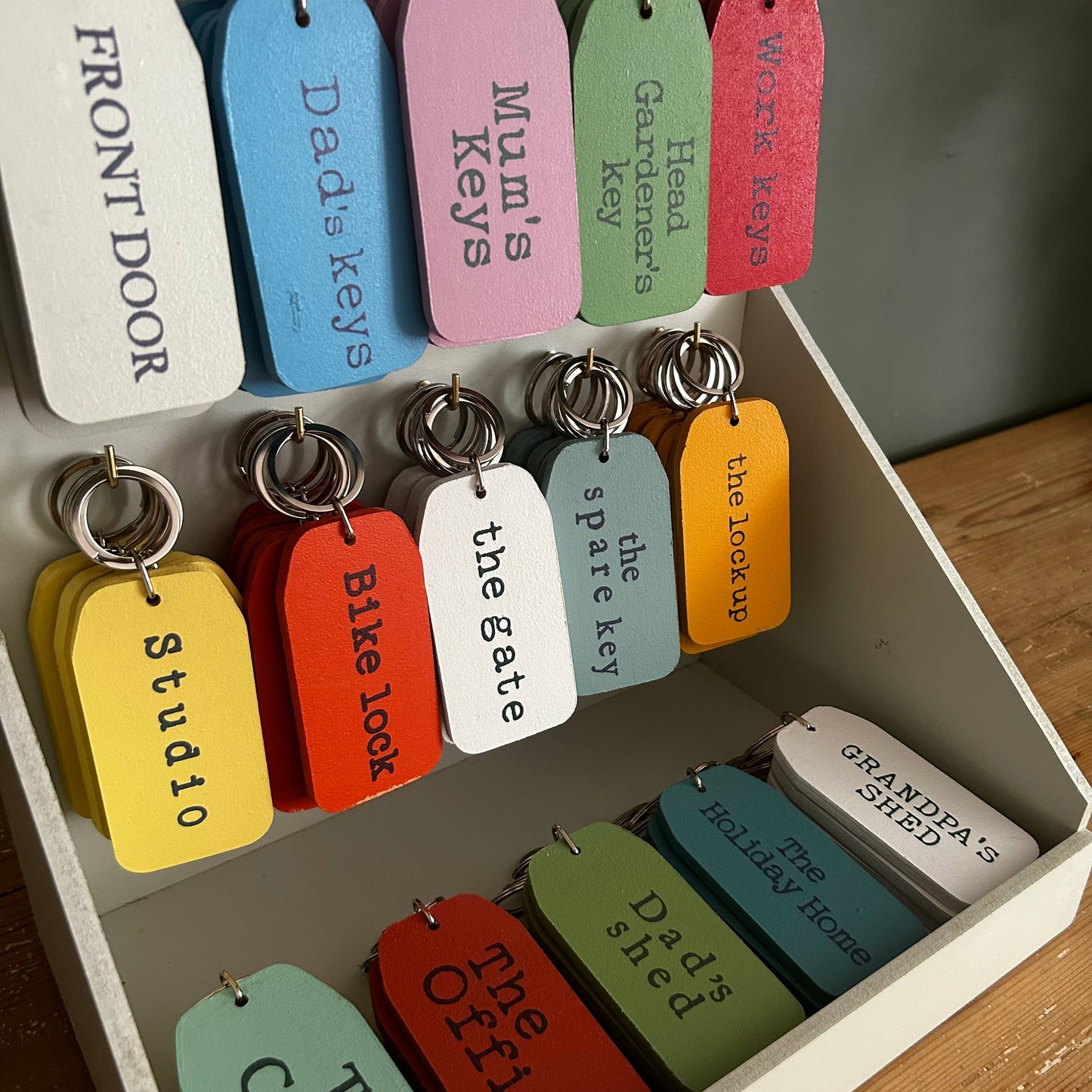 The Camper Van Large Wooden Key Tag