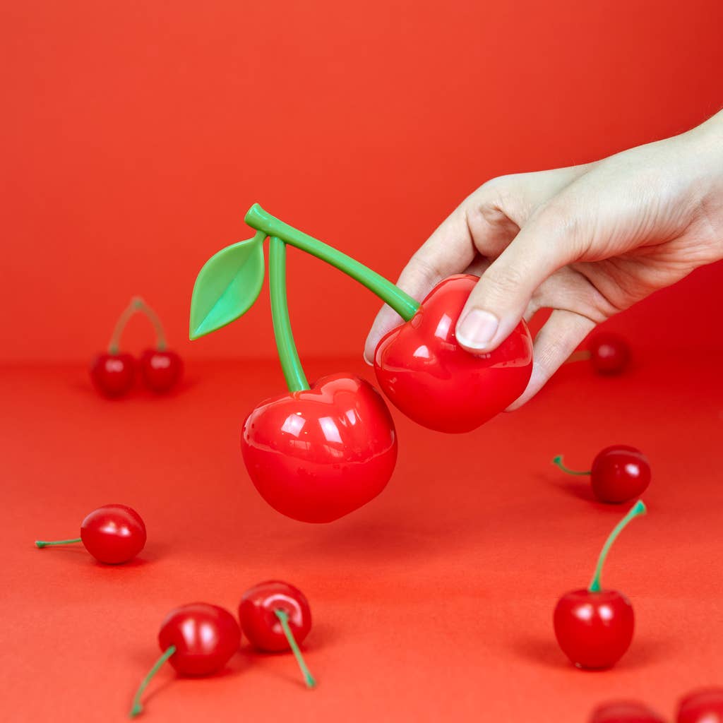 Salt & pepper set, Cherry, red, plastic