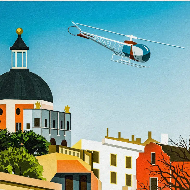 The Prisoner - The Village - Portmeirion Travel Poster