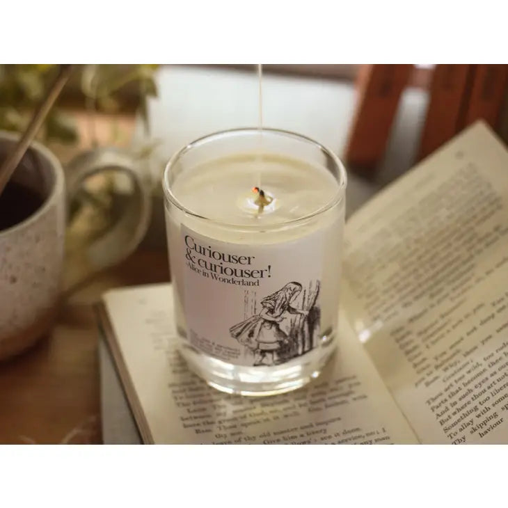Curiouser and Curiouser Alice in Wonderland Candle Gift