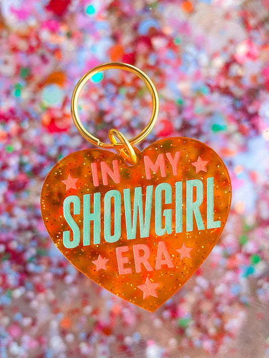 Showgirl Era - Taylor Swift Inspired - Laser Engraved Keychain