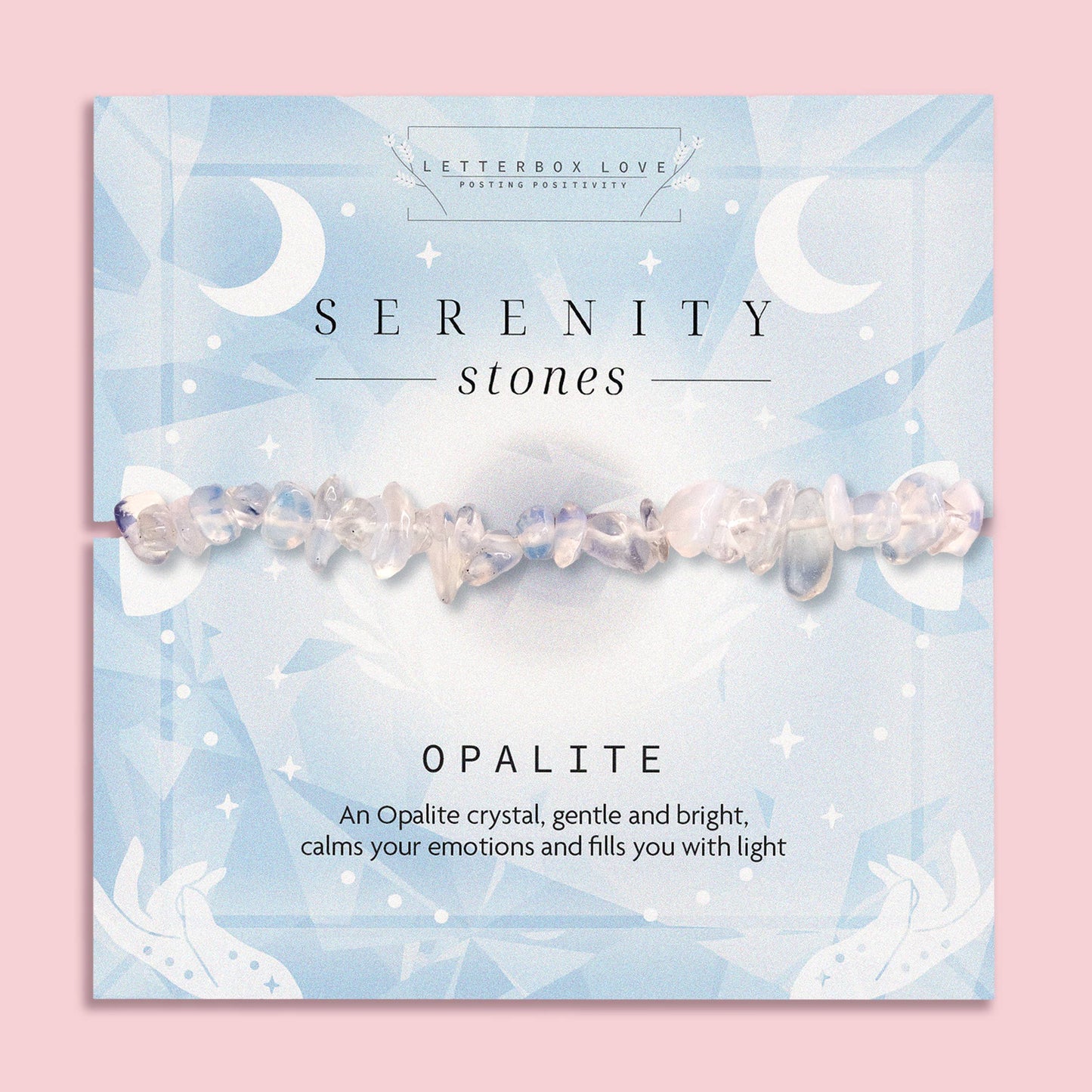 Opalite Genuine Crystal Chip Bracelet