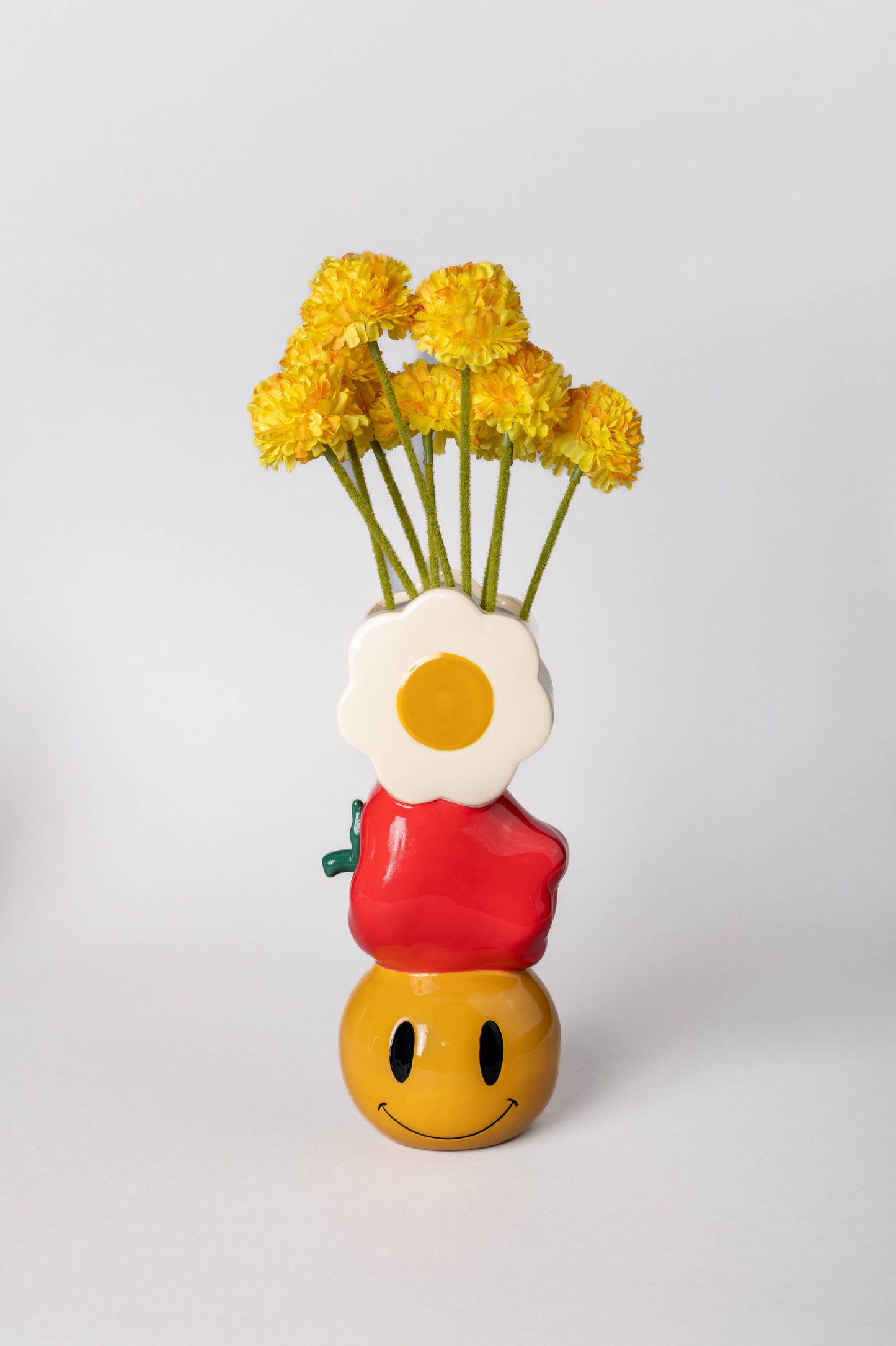 Ceramic Vase - Smiles, Eggs and a Pepper!