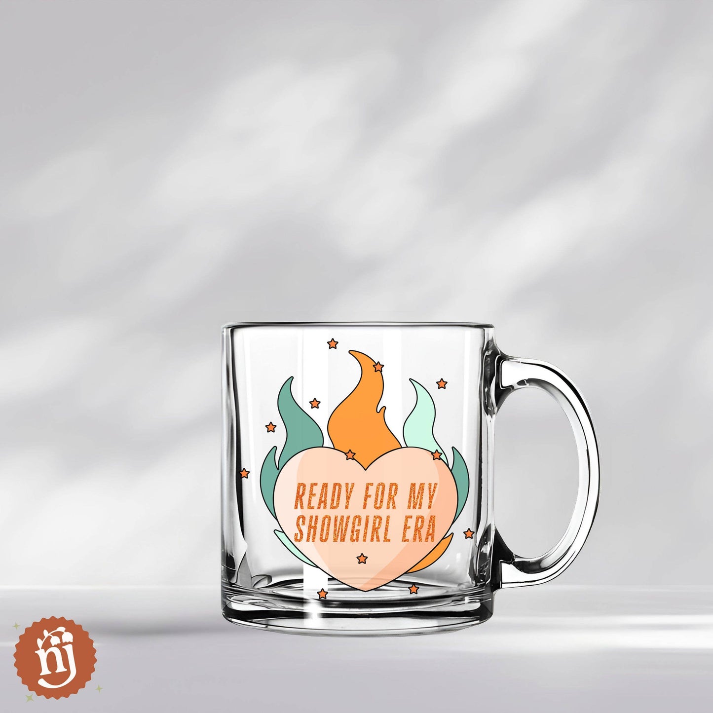 Taylor Swift TS12 Ready for My Showgirl Era Glass Mug - 13oz