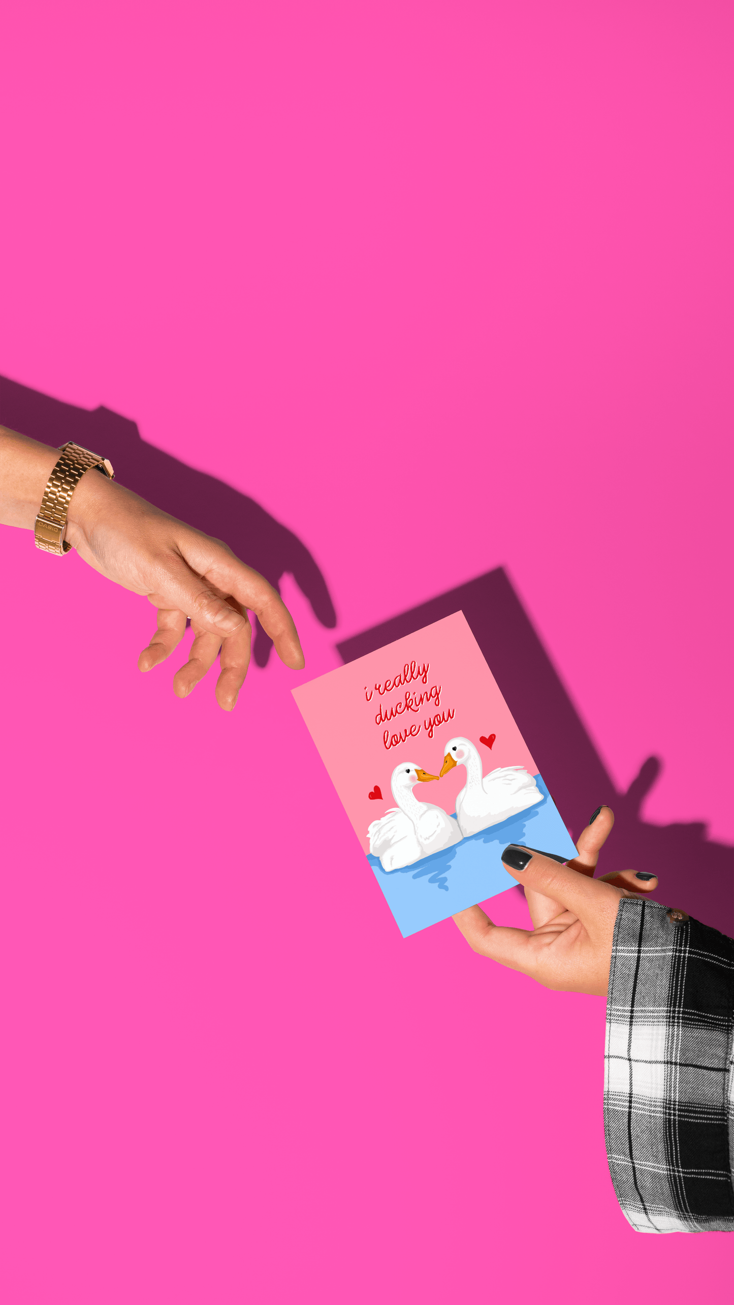 I Really Ducking Love You - Valentines Funny Duck Card Anniversary Love Greeting Card Partner Funny Love Pun Romantic Card Cute Valentines