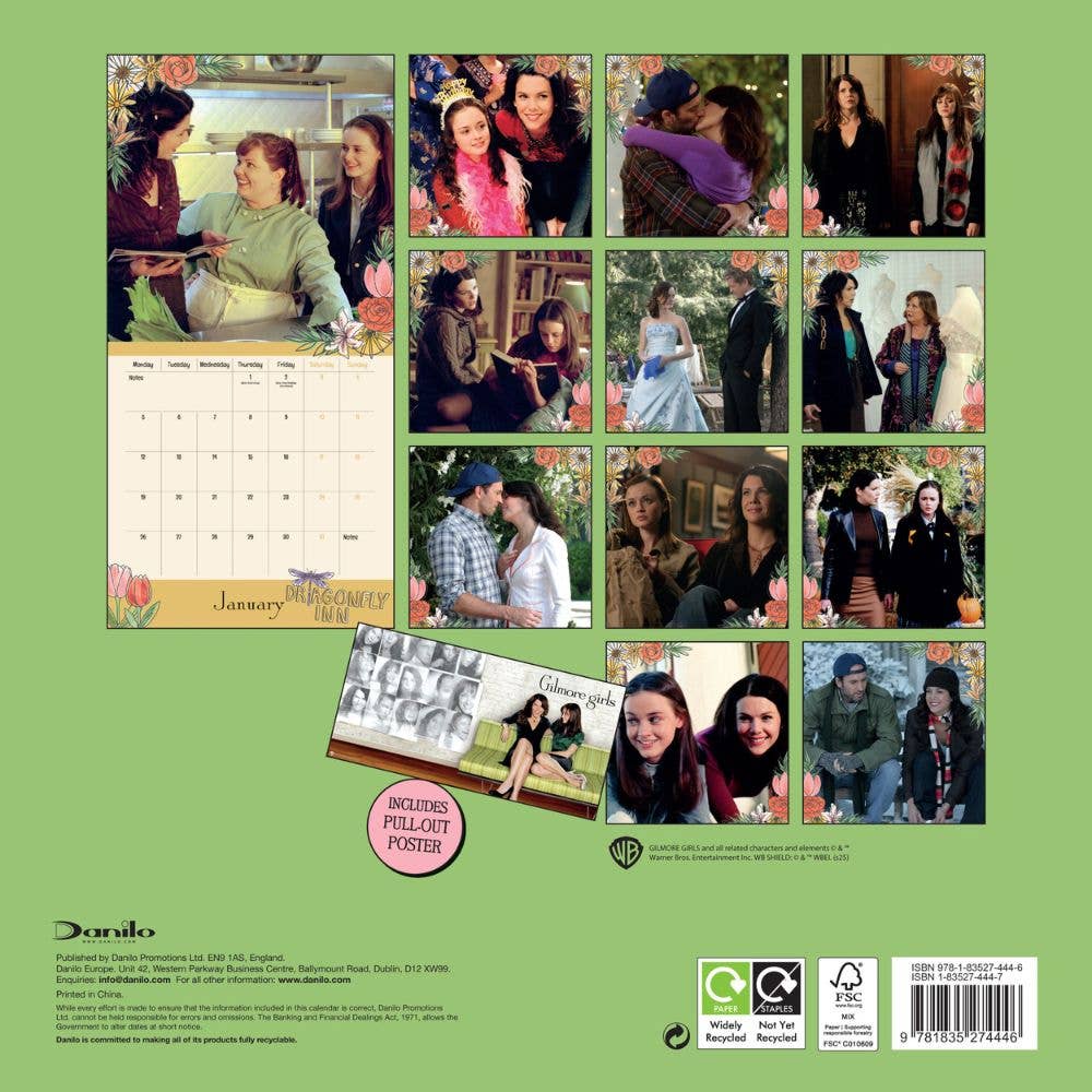 Gilmore Girls 2026 Square Calendar