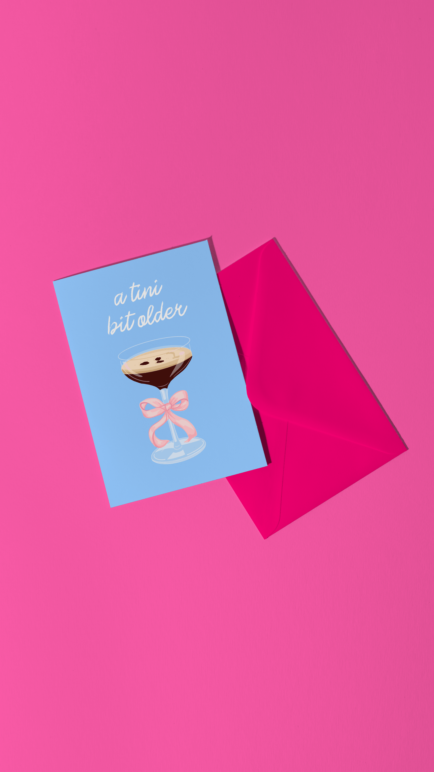 A Tini Bit Older - Cocktail Espresso Martini Birthday Card