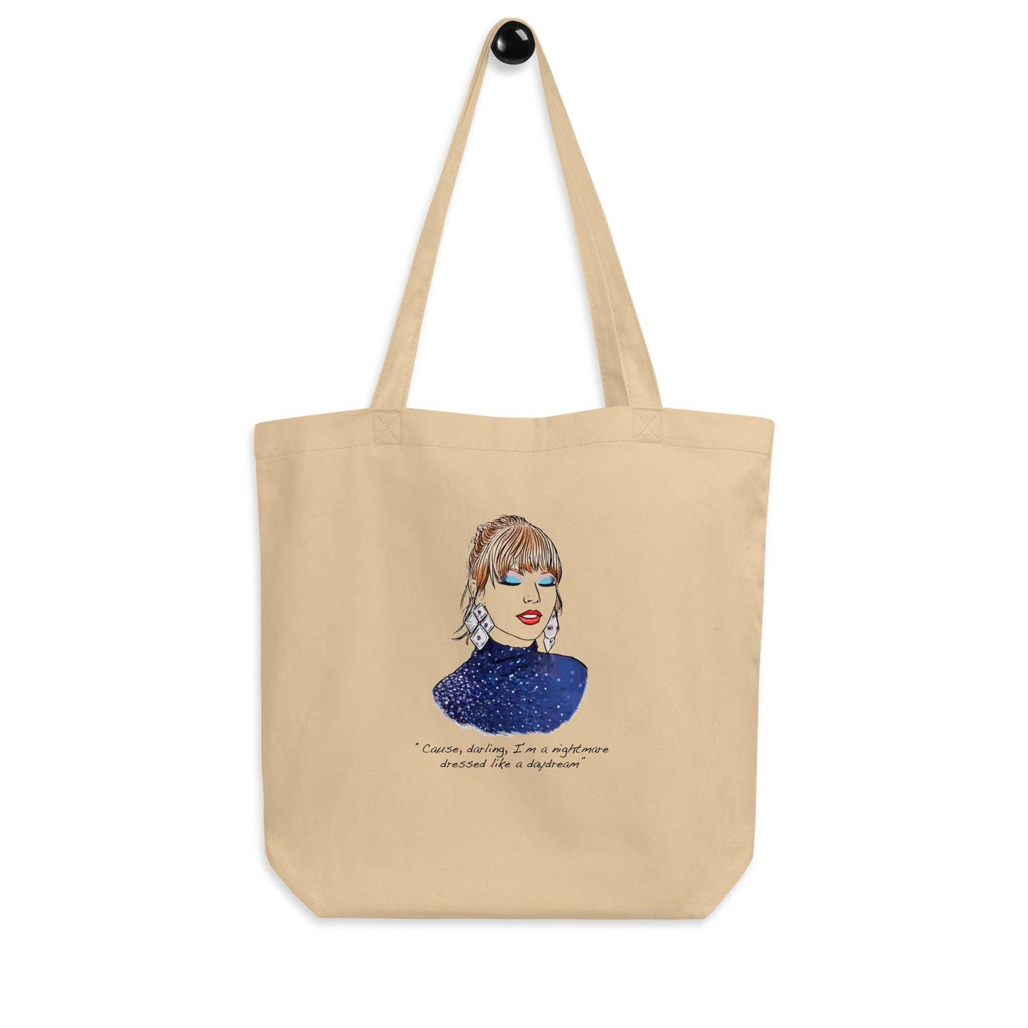 Taylor Inspired Tote Bag - Black Space