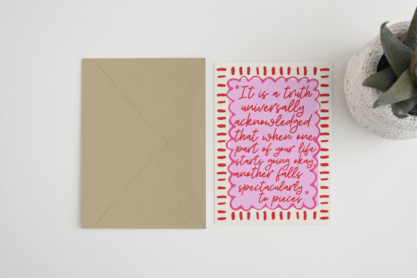 Bridget Jones Inspired Card