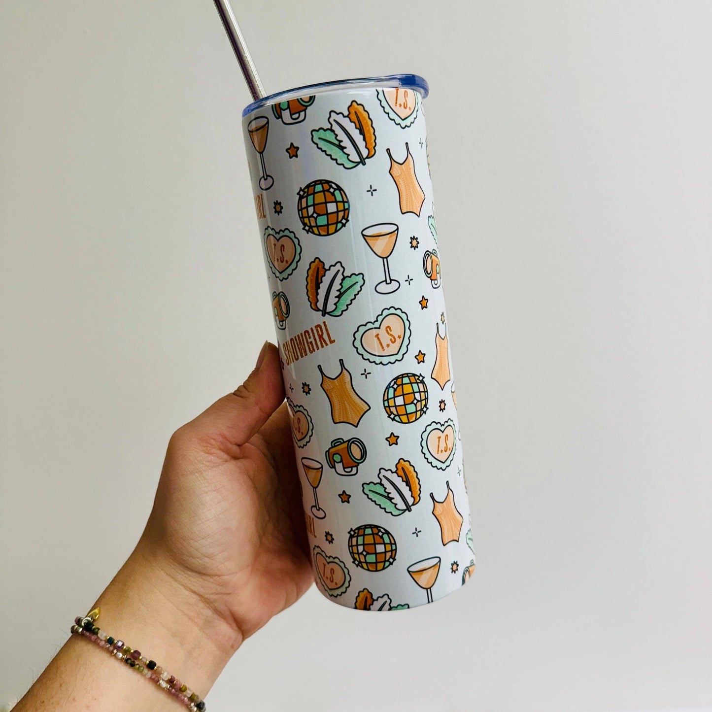 20 oz Skinny Tumbler, 12th Album Icons ❤️🔥