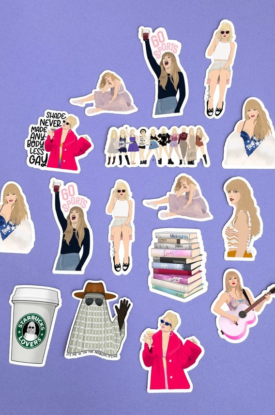 Taylor Swift Vinyl Sticker - Eras Inc TTPD