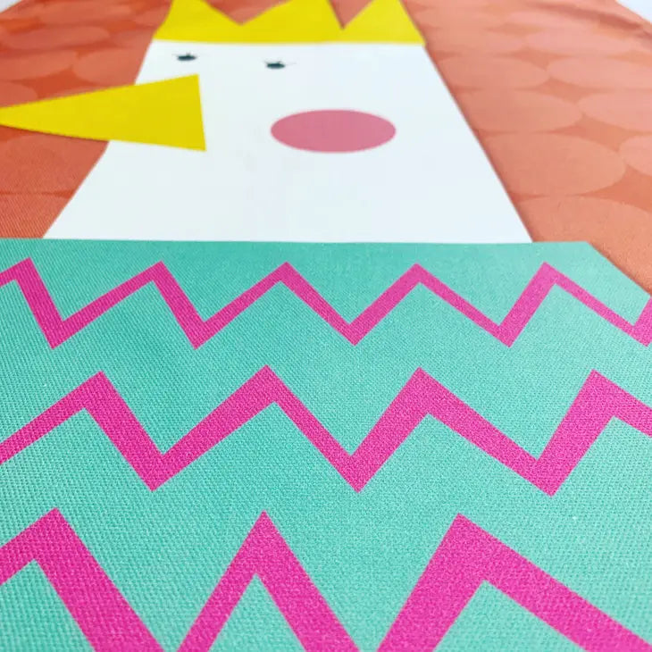 Chicken with Crown and Jumper Tea Towel