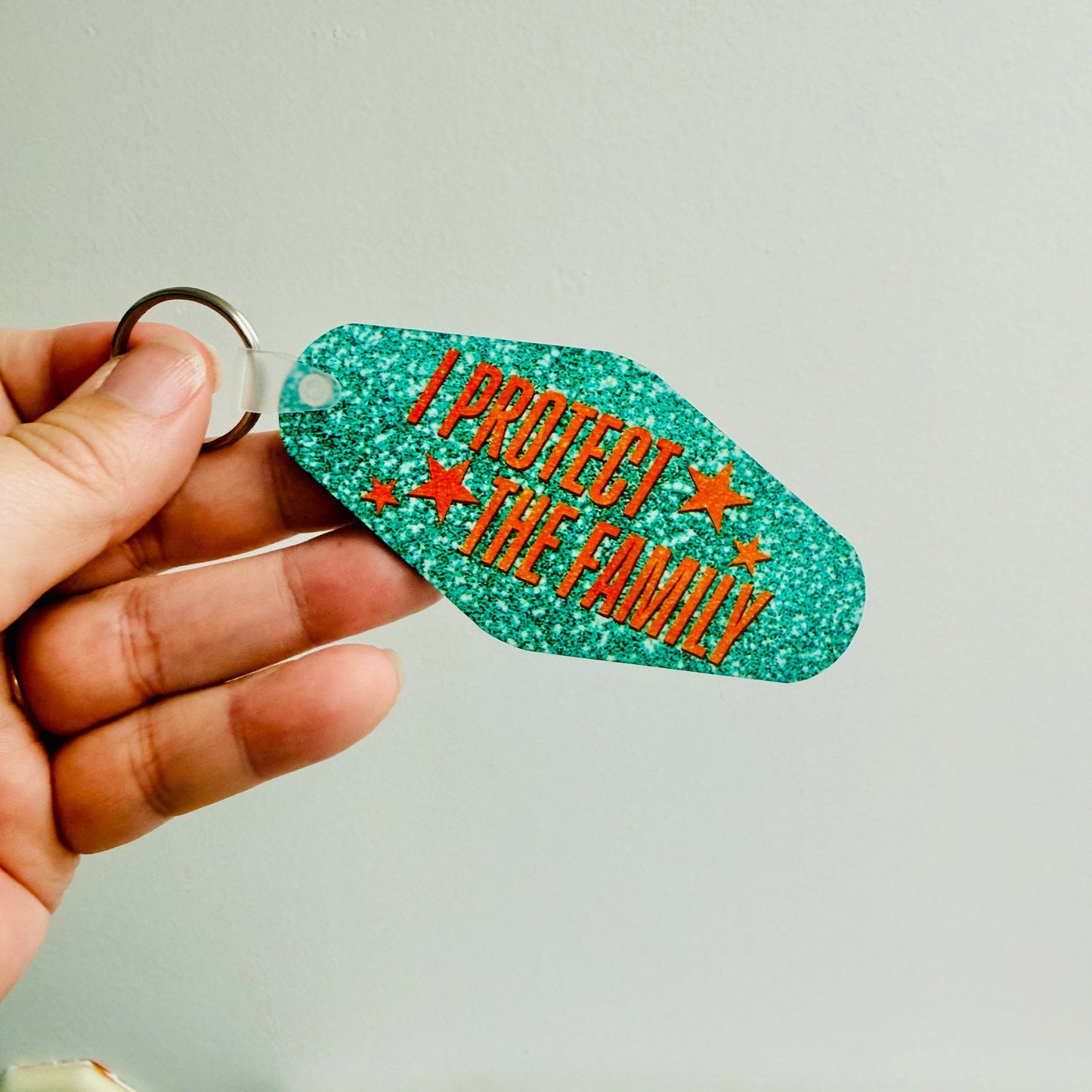 Motel Style Keyring, I Protect The Family