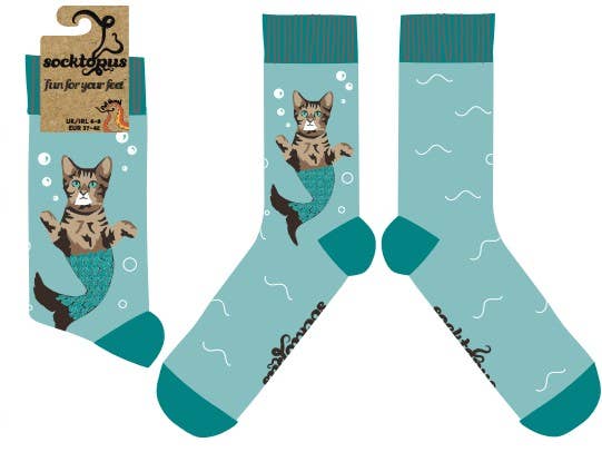 Cat Mermaid Socks - Purr-Maid