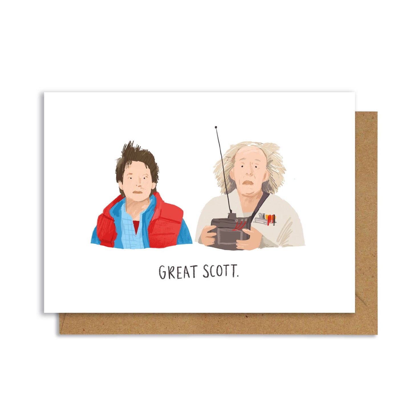 Back to the Future Inspired A6 card