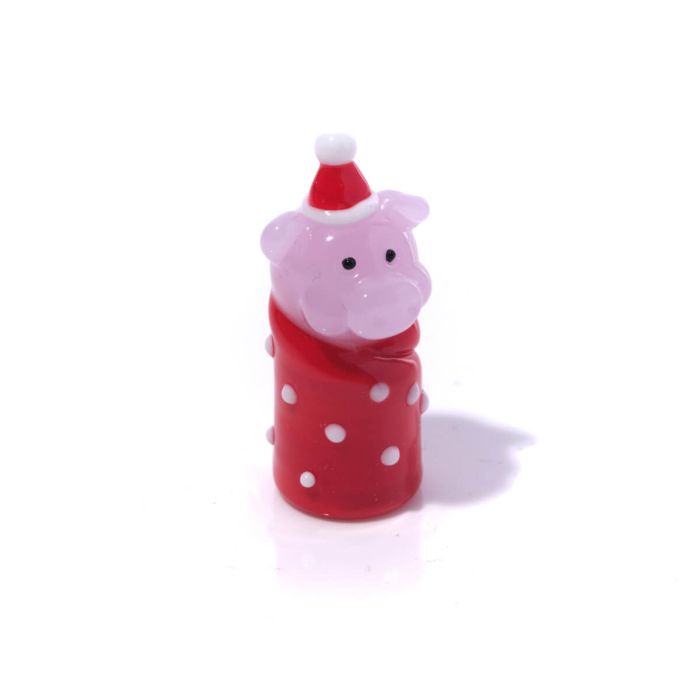Christmas Hand Blown Pigs in Blanket Ornament