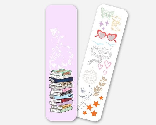 Taylor Swift Albums Book Stack Bookmark - Includes SHOWGIRL