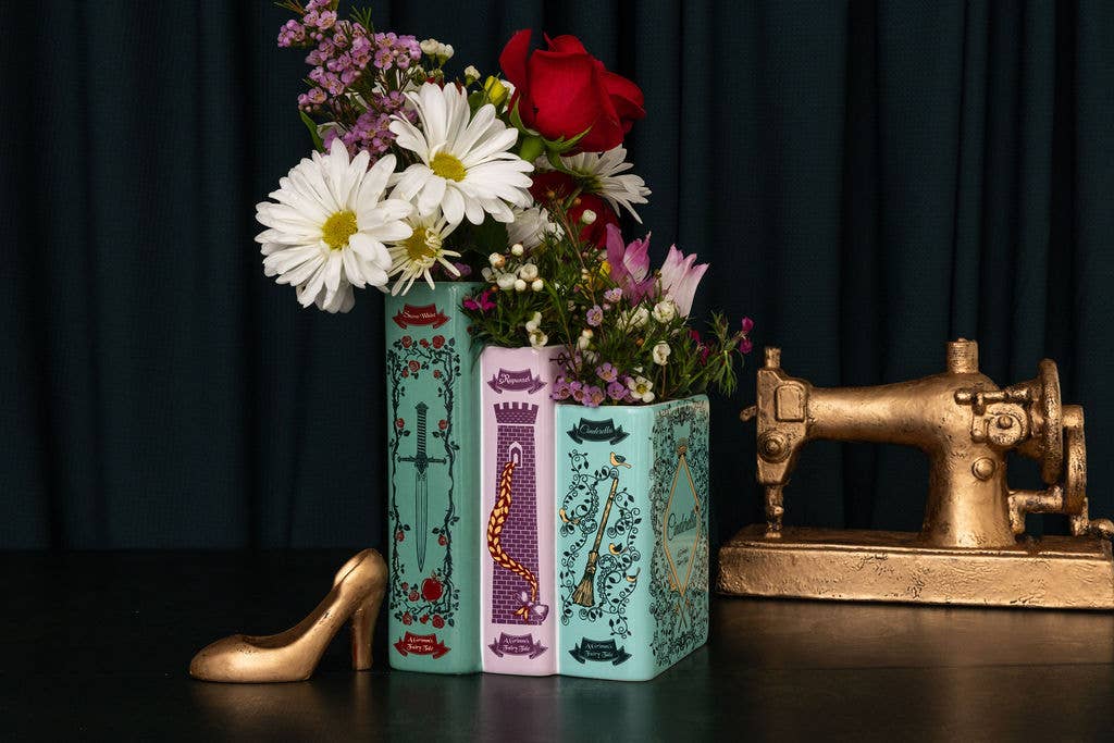 Triple Book Vase - Grimm's Fairy Tales