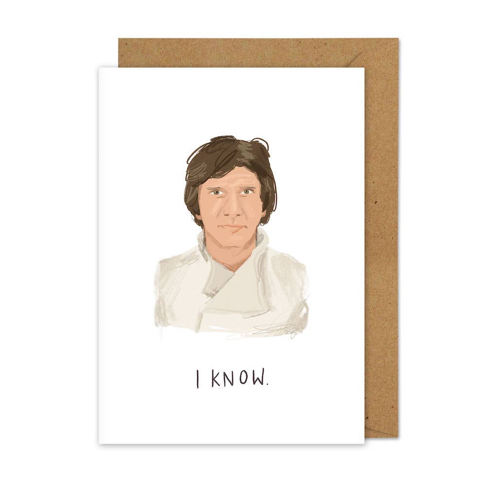Han Solo (Star Wars) inspired A6 Valentines Card