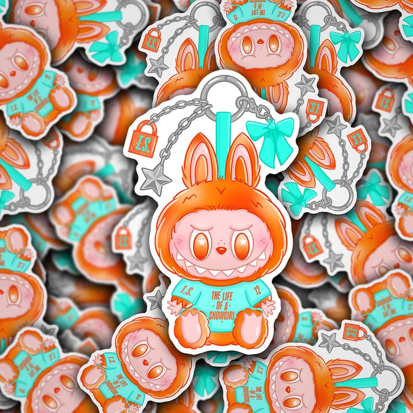 Vinyl Sticker Showgirl - Labubu Inspired