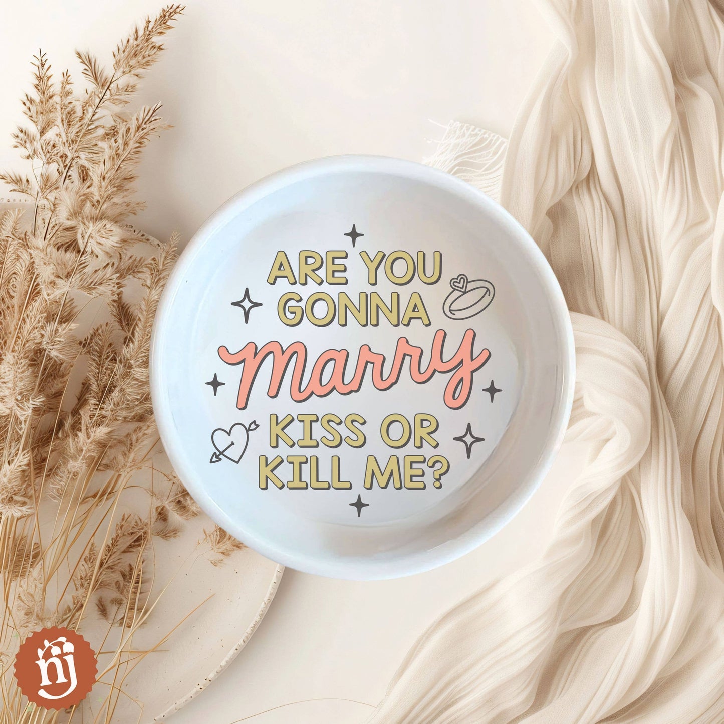 Taylor Inspired Marry Kiss or Kill Me? Trinket Ring Dish