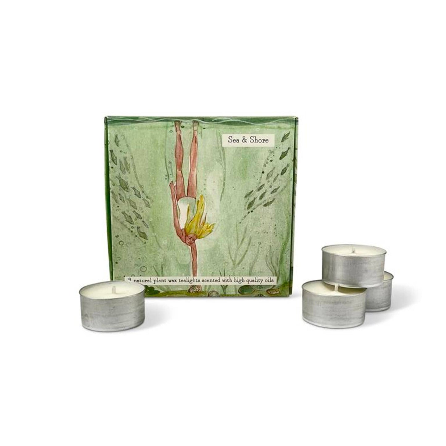 Box of 9 Scented Tealights - Coastal Range