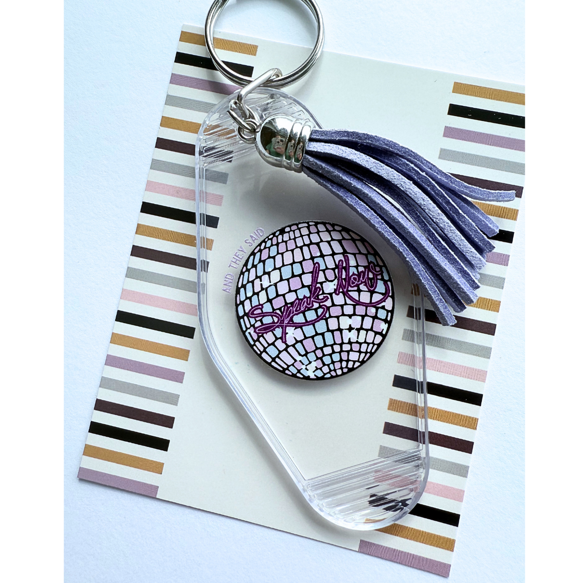 Taylor Swift Speak Now Inspired Disco 🪩 Ball Keyring