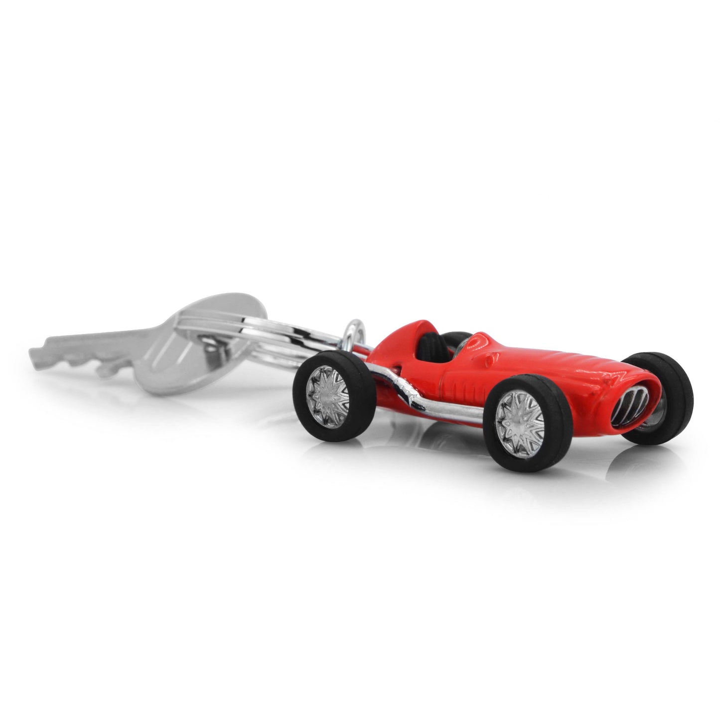 Metalmorphose Luxe Red Vintage Racer Car Keyring