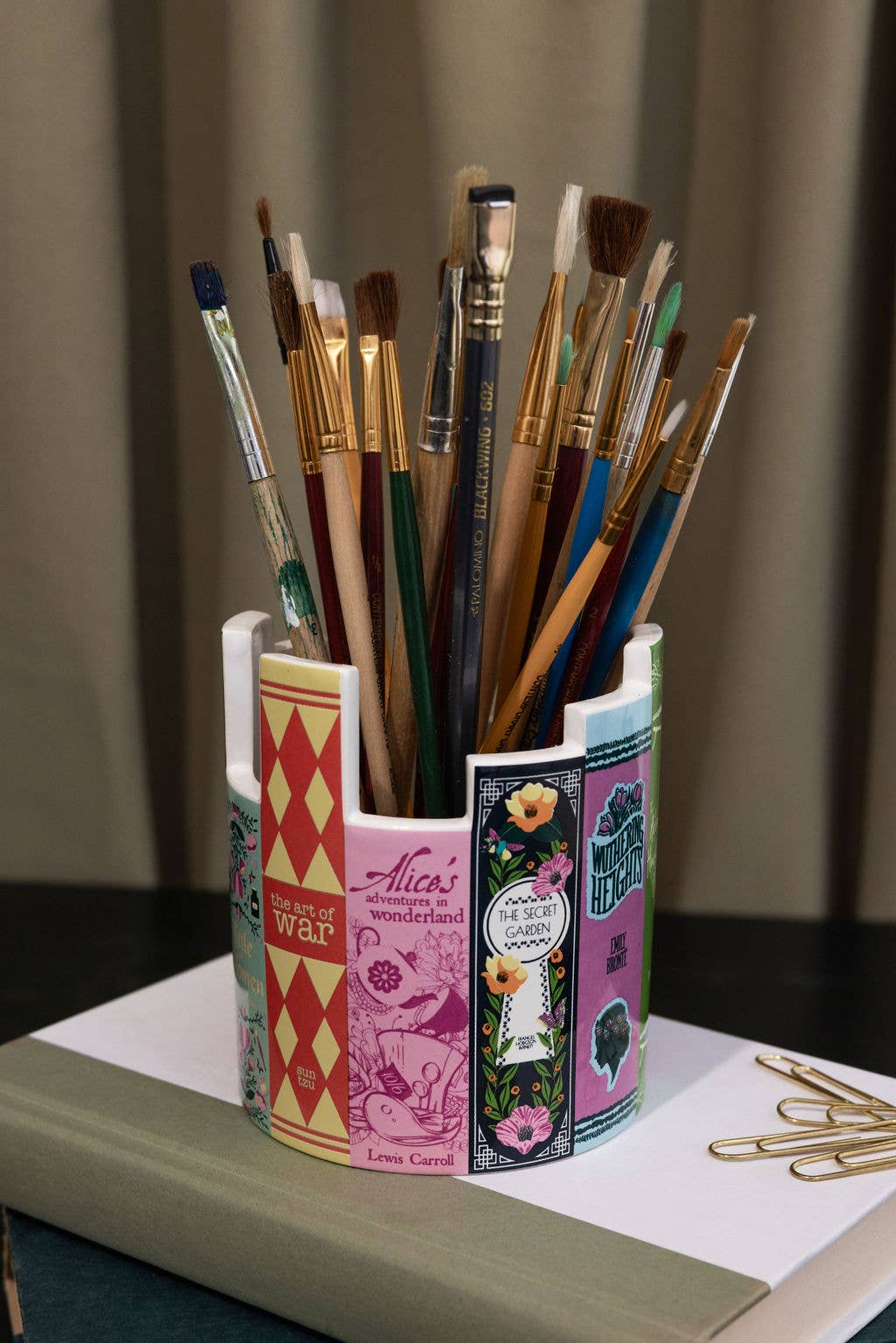 Desk Pot/Planter - Classic Books
