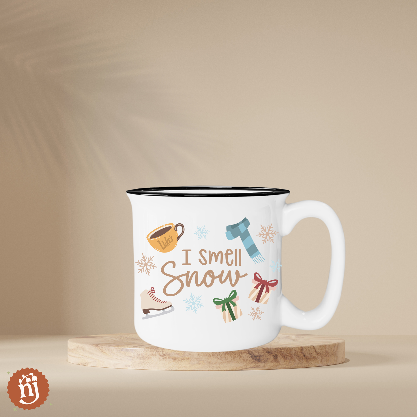 PREORDER - Gilmore Girls Inspired "I Smell Snow" Ceramic Campfire Mug