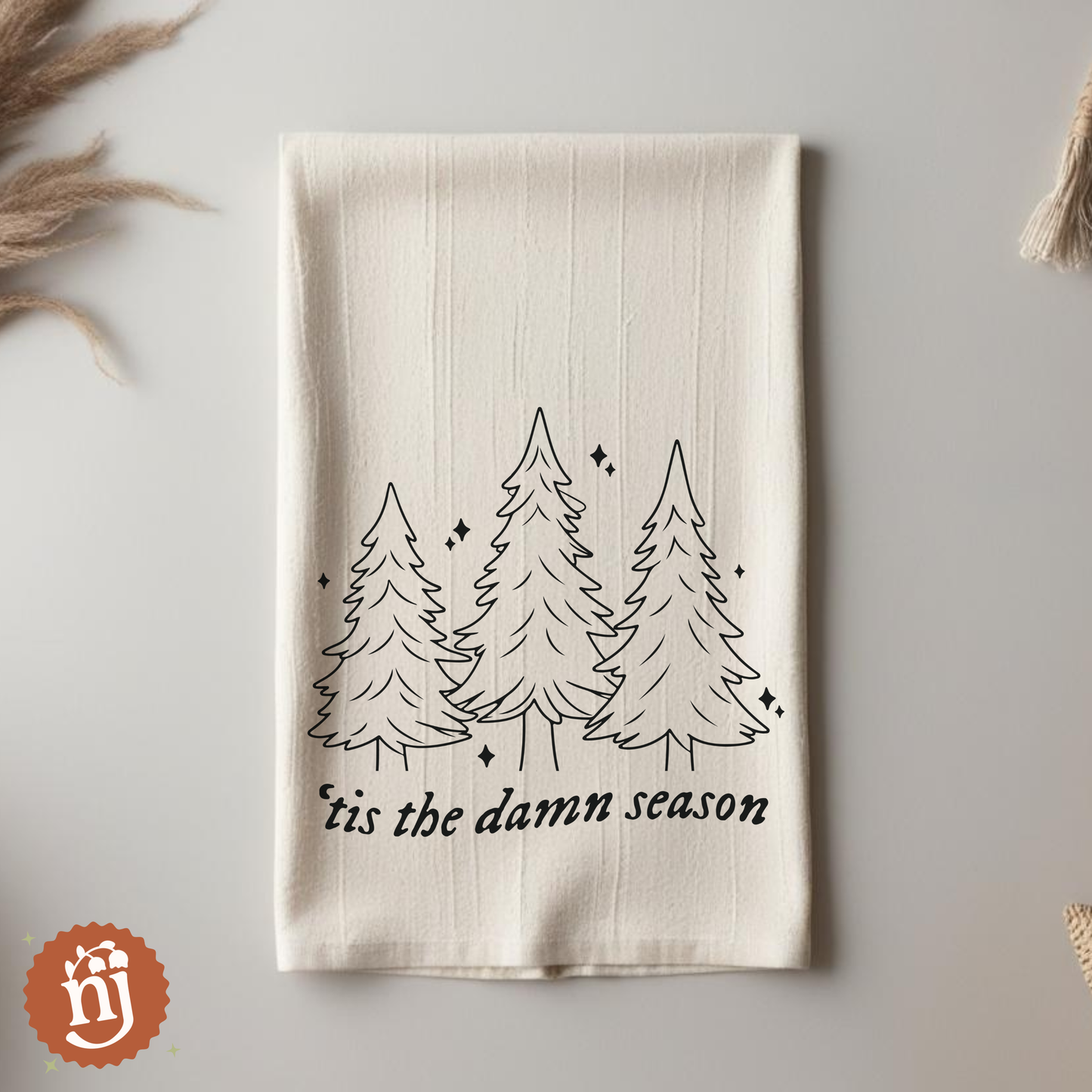 Taylor Swift Inspired "Tis the Damn Season" Tea Towel