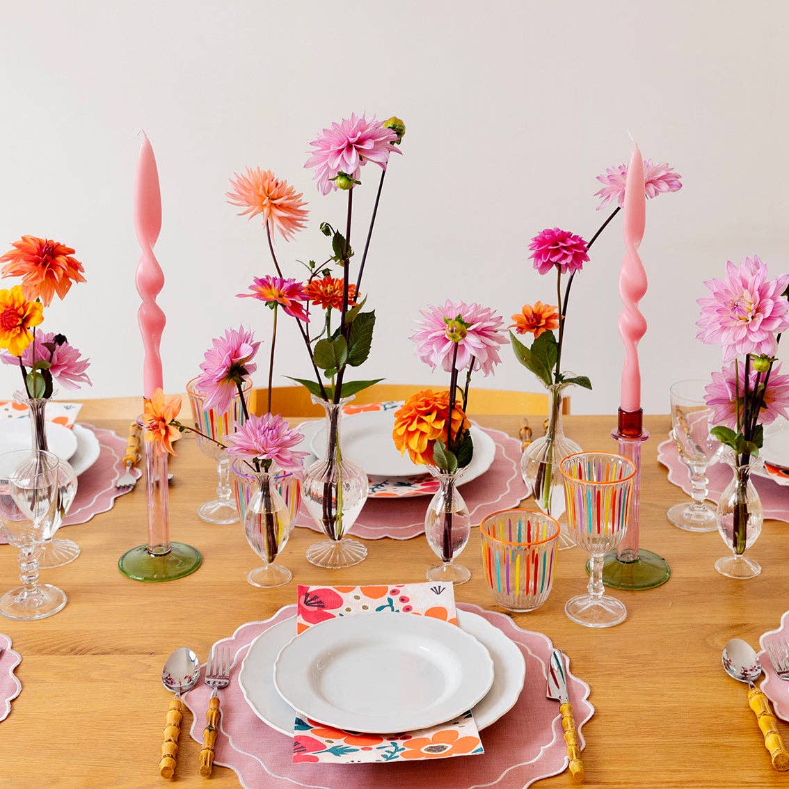 Multi-Coloured Wine Glasses
