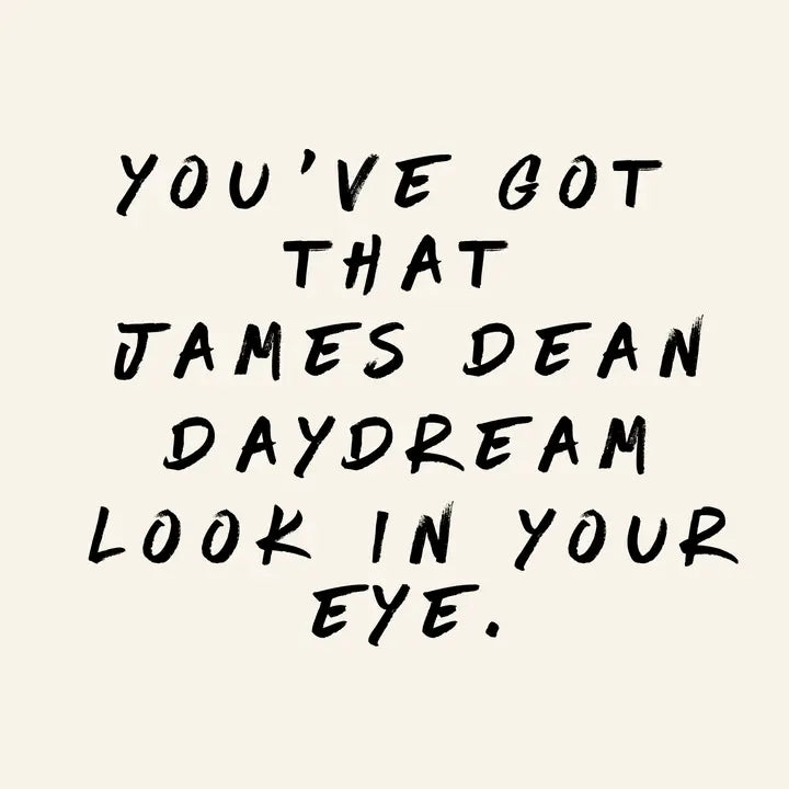 James Dean Daydream Taylor Swift Lyrics Print- A3 Print