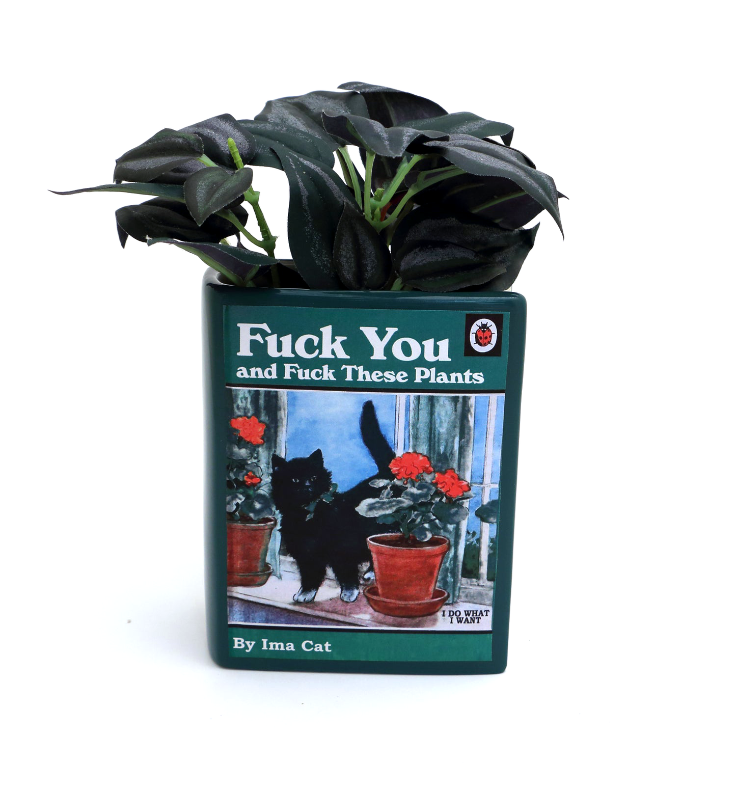 Cats & Plants Book Vase/Pencil Holder