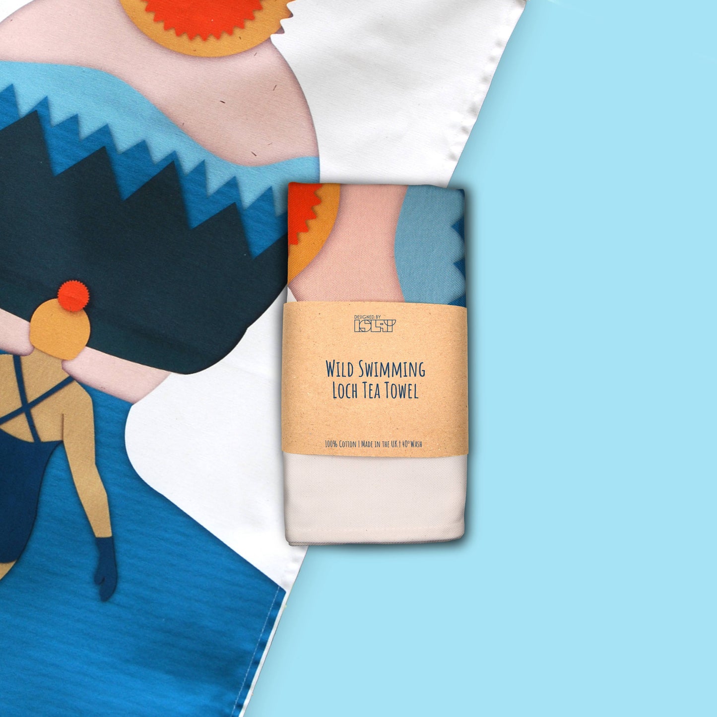 Wild Swimming | Loch tea towel