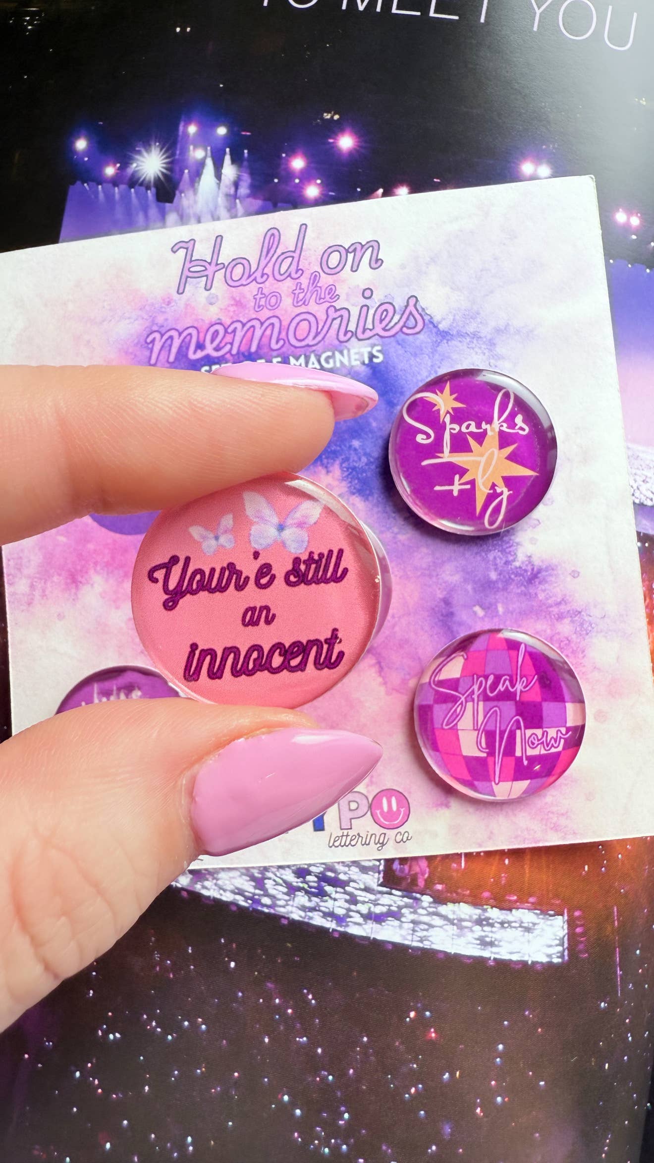 Taylor Swift Speak Now inspired 5 piece Magnet set