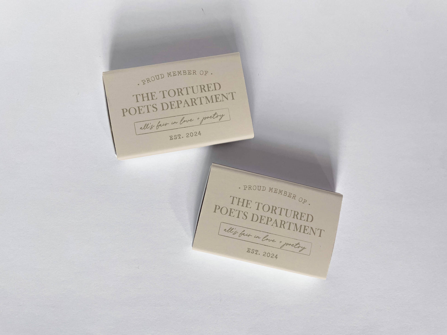 Tortured Poets Department Member Taylor Swift Matchbook