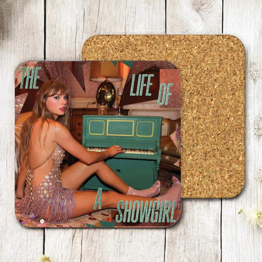 Showgirl Inspired Cork Coaster - Tiny Piano