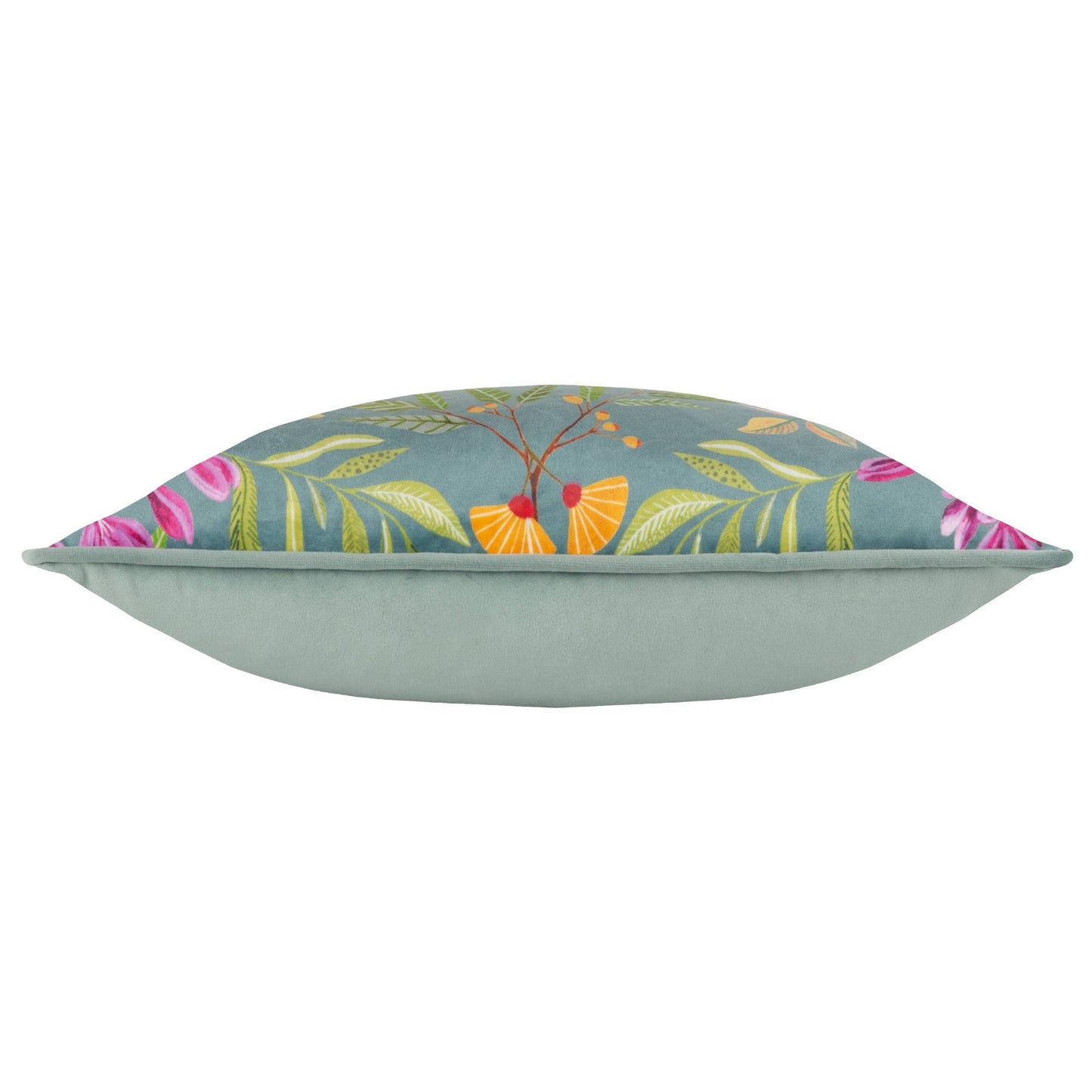 House of Bloom Zinnia Bee Cushion - Steel Blue