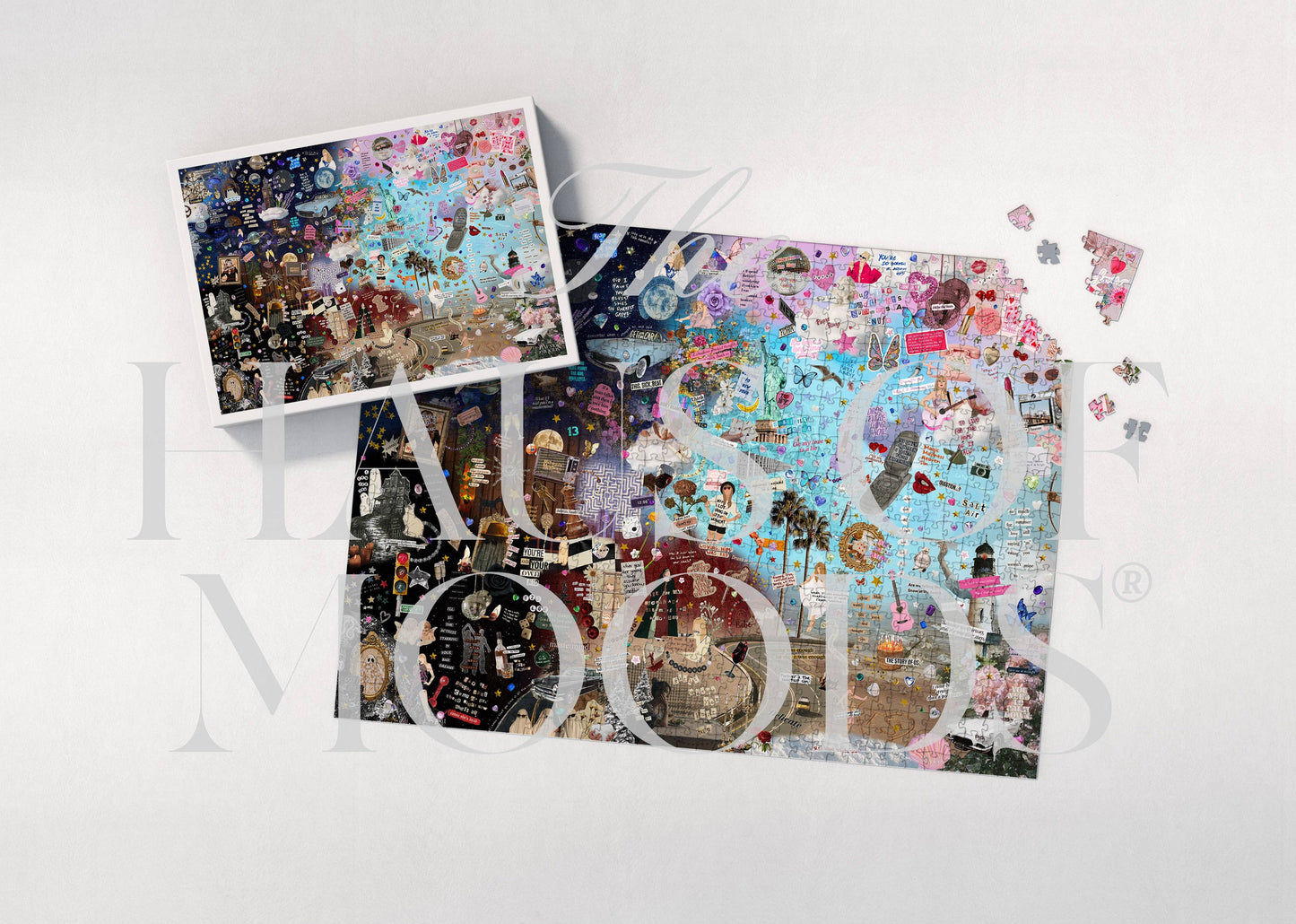 1,000 Piece Taylor Swift The Eras Tour Lyrics & Easter Eggs Puzzle ©v