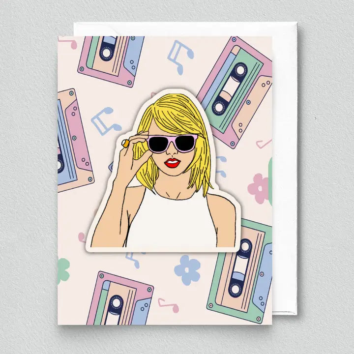 Taylor Inspired Card With Sticker