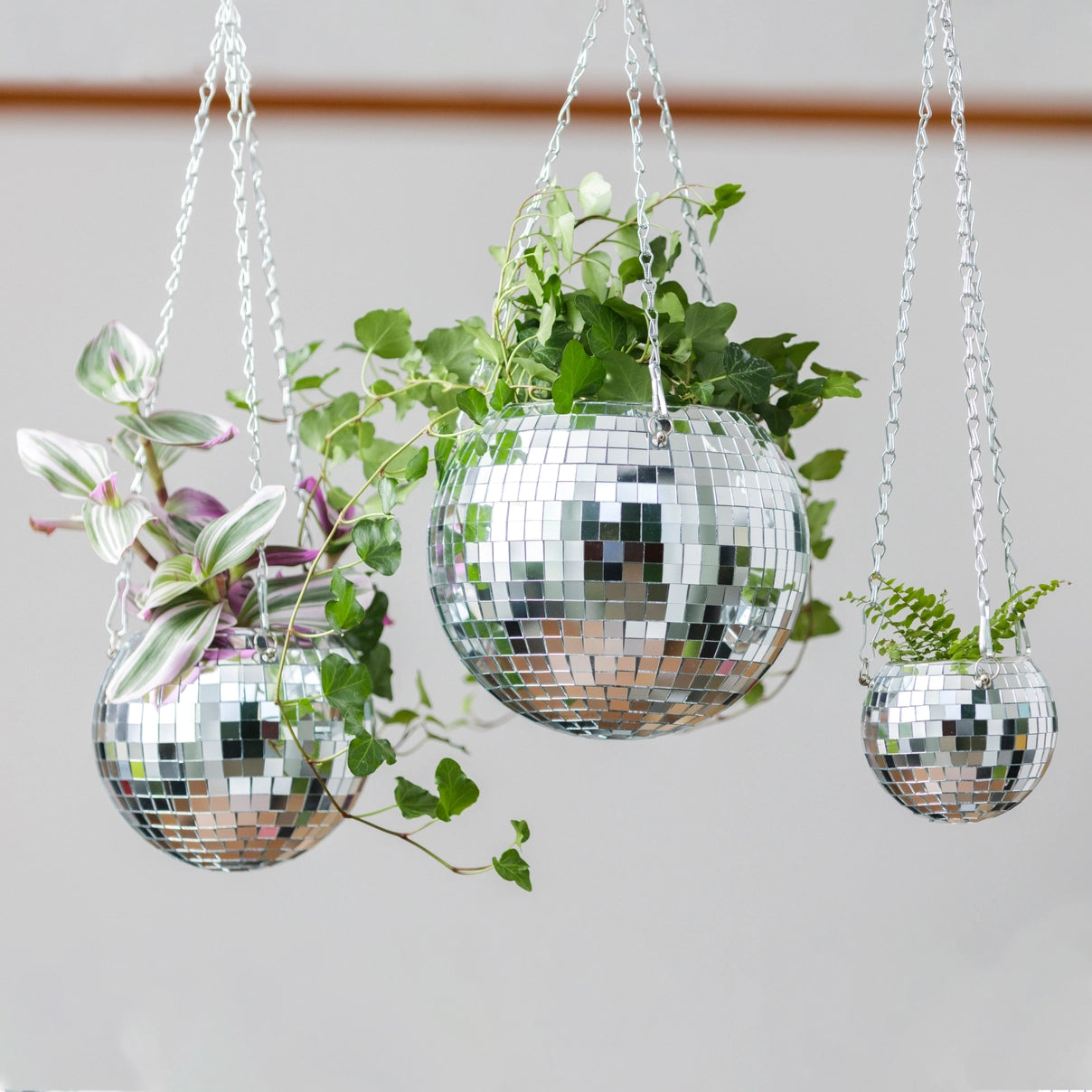 Disco Ball Hanging Planter - 4 Inches